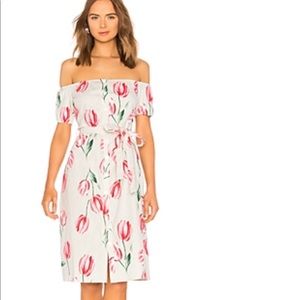 Revolve strapless tie midi dress
